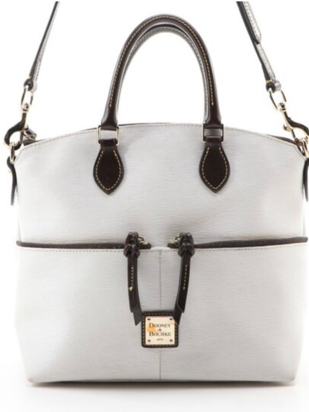 BNWT Dooney & Bourke White and Black SACHEL